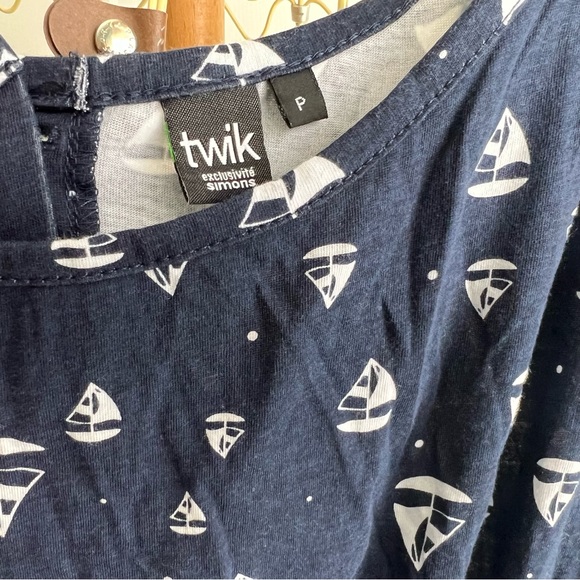 /Twik/ Sleeveless sail boat navy design dress - Picture 7 of 8
